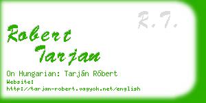 robert tarjan business card